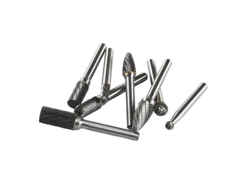 10 stks Carbide Bramen Set met 1/4 ''Schacht Dubbele Cut Solid Power Tools Tungsten Carbide Rotary Files Bits voor Die Grinder Metalen Houtsnijwerk Graveren Polijsten Boren Slijpen Frezen Snijden